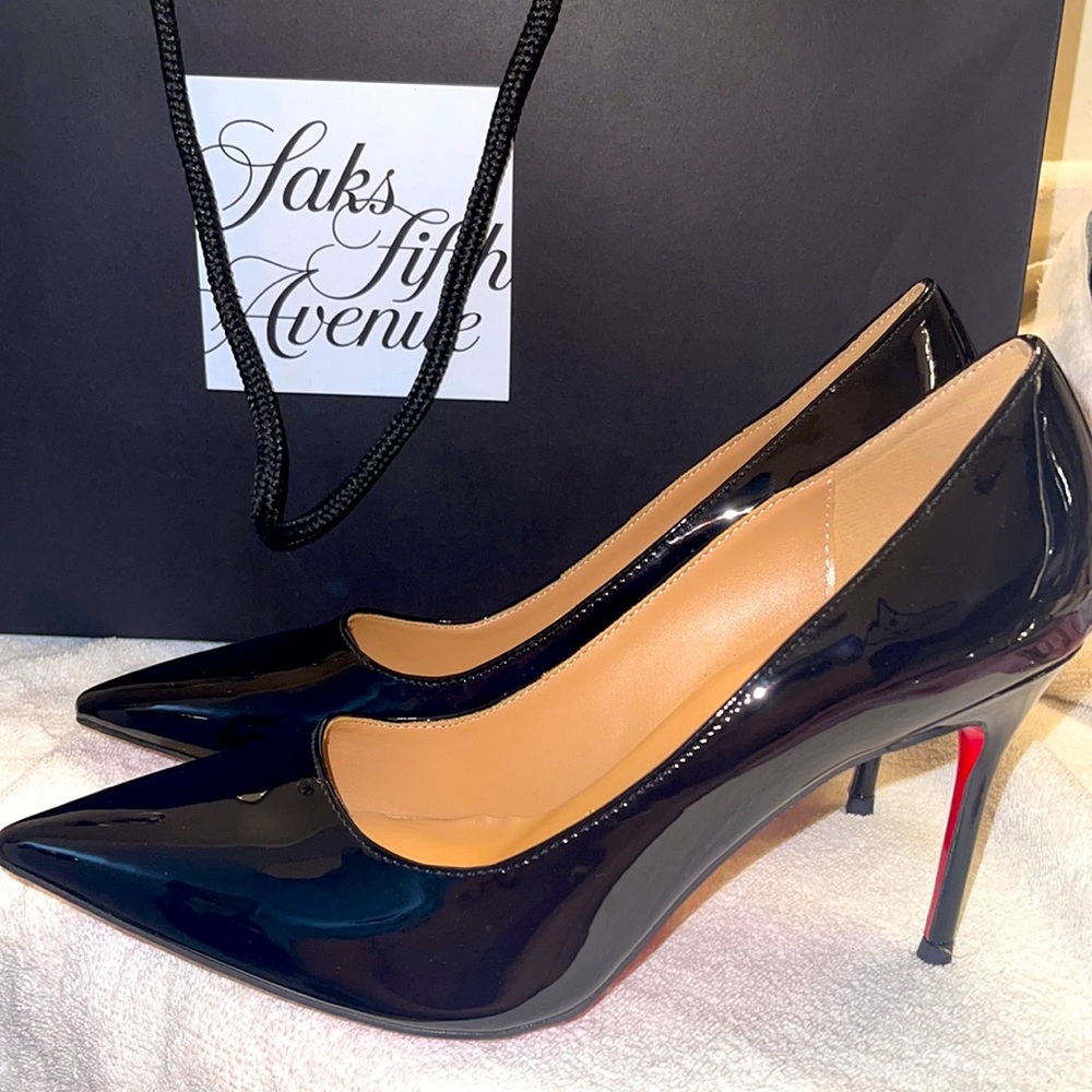 Christian Louboutin Kate patent leather pumps